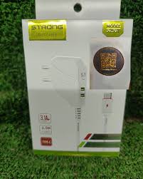 شاحن موبايل سترونج Strong 3.1A 1.5M T.C